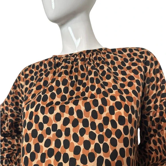 Kate Spade Dotty Leopard Around Town Top Large - Picture 3 of 7